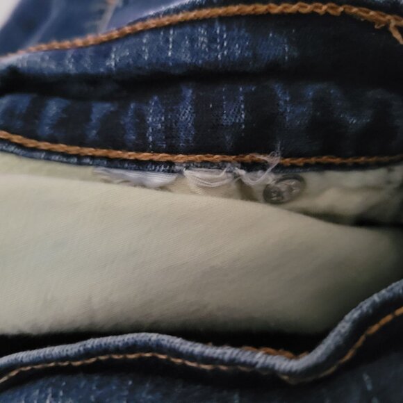 Levis 512 Perfectly Slimming Straight Jeans Womens Size 24 Waist Mid Rise Denim - Picture 5 of 5